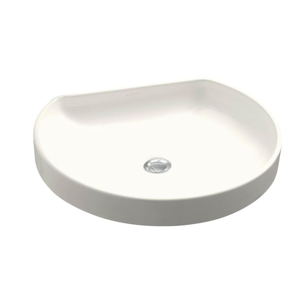 KOHLER WaterCove Wading Pool Vitreous China Vessel Sink in BiscuitK