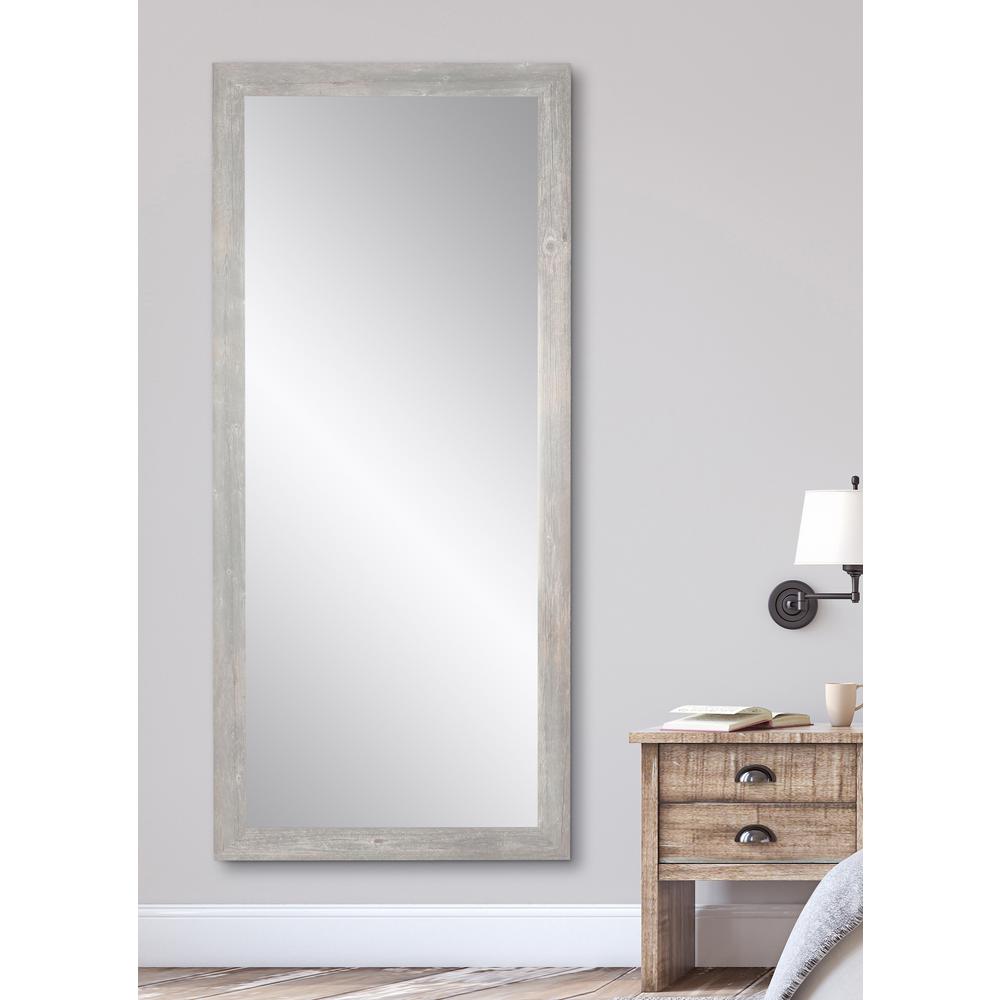 Brandtworks Rustic Wild West Barnwood Decorative Floor Mirror Barnwood Decorative Floor Mirror