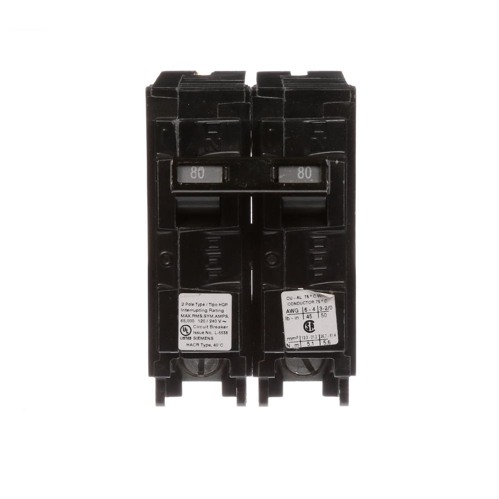 Zinsco New Thick 80 Amp 11/2 in. 2Pole Zinsco Type QC