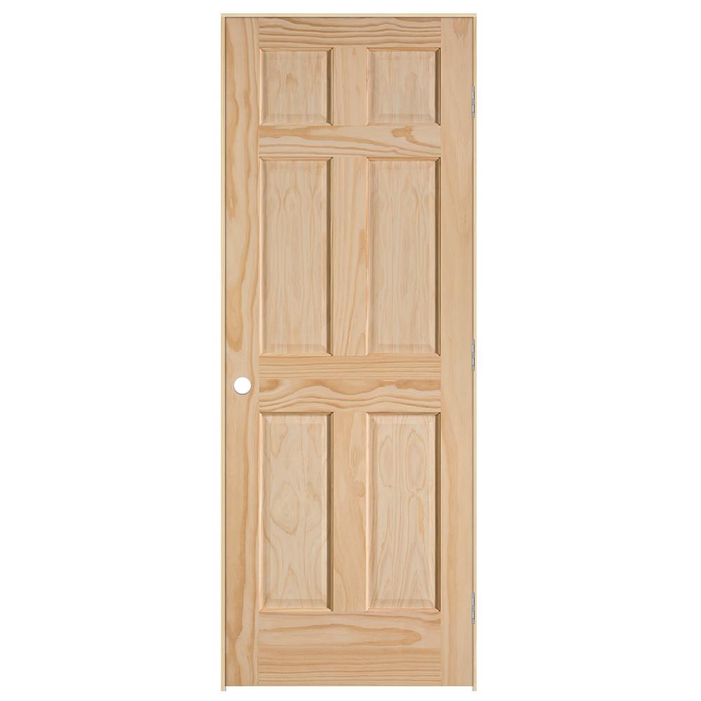 Masonite 30 in. x 80 in. 6Panel RightHanded SolidCore Smooth