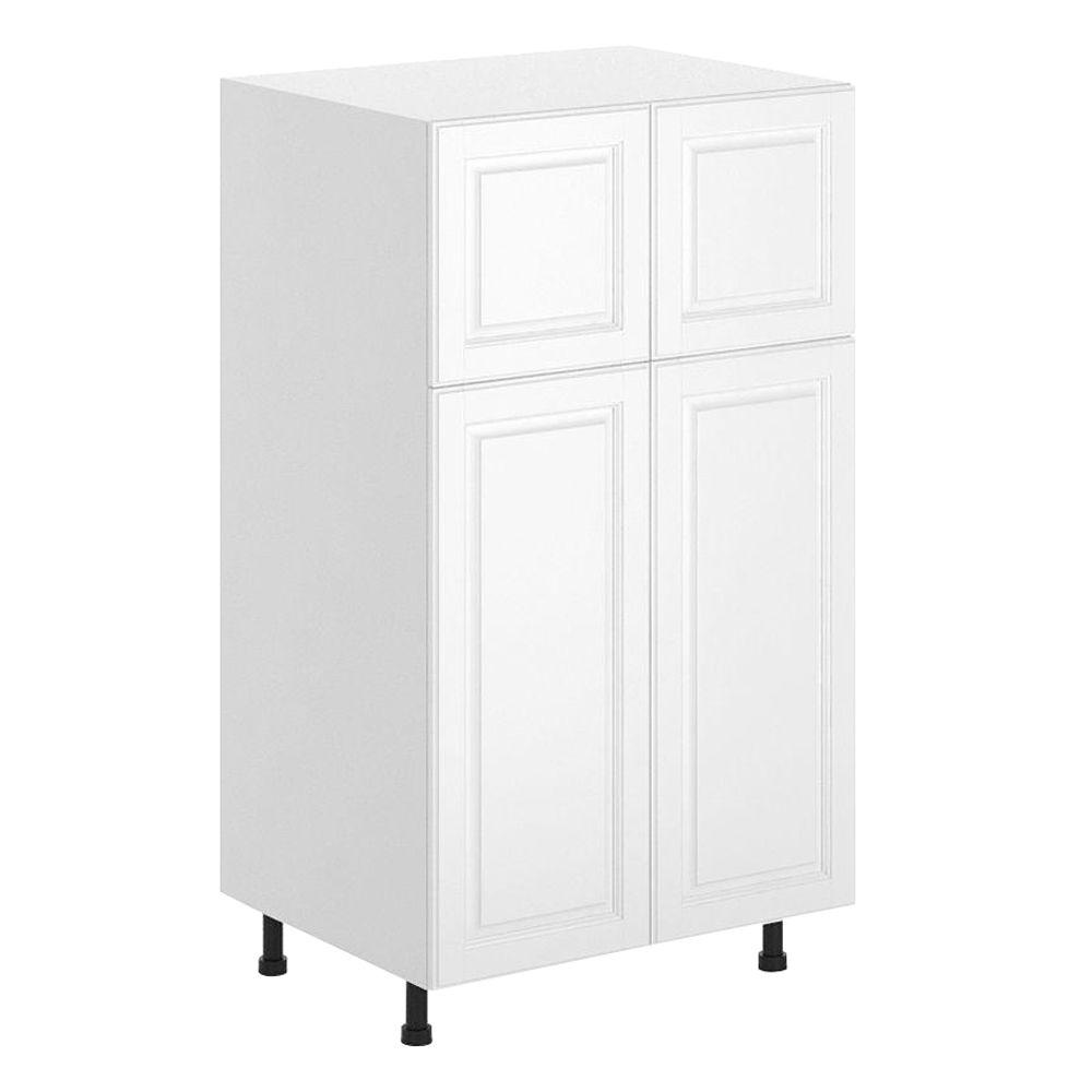 Raised Panel White Pantry Utility Ready To Emble Kitchen Birmingham Ready To Emble 30 X 49 24 5 In Pantry Utility Cabinet