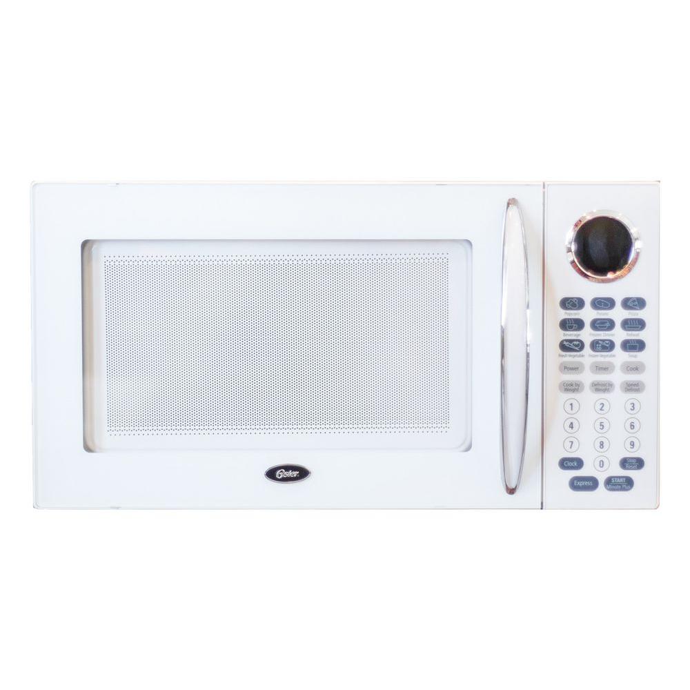 Oster 1.1 cu. ft. 1000Watt Countertop Microwave in WhiteOGB81101