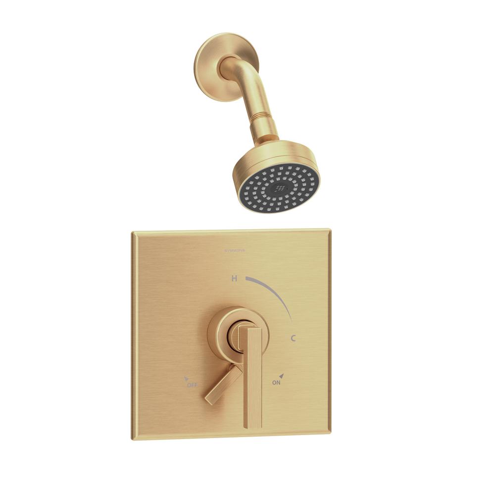 Symmons Duro 1Handle WallMounted Shower Trim Kit in Brushed Bronze (Valve Not Included)S3601