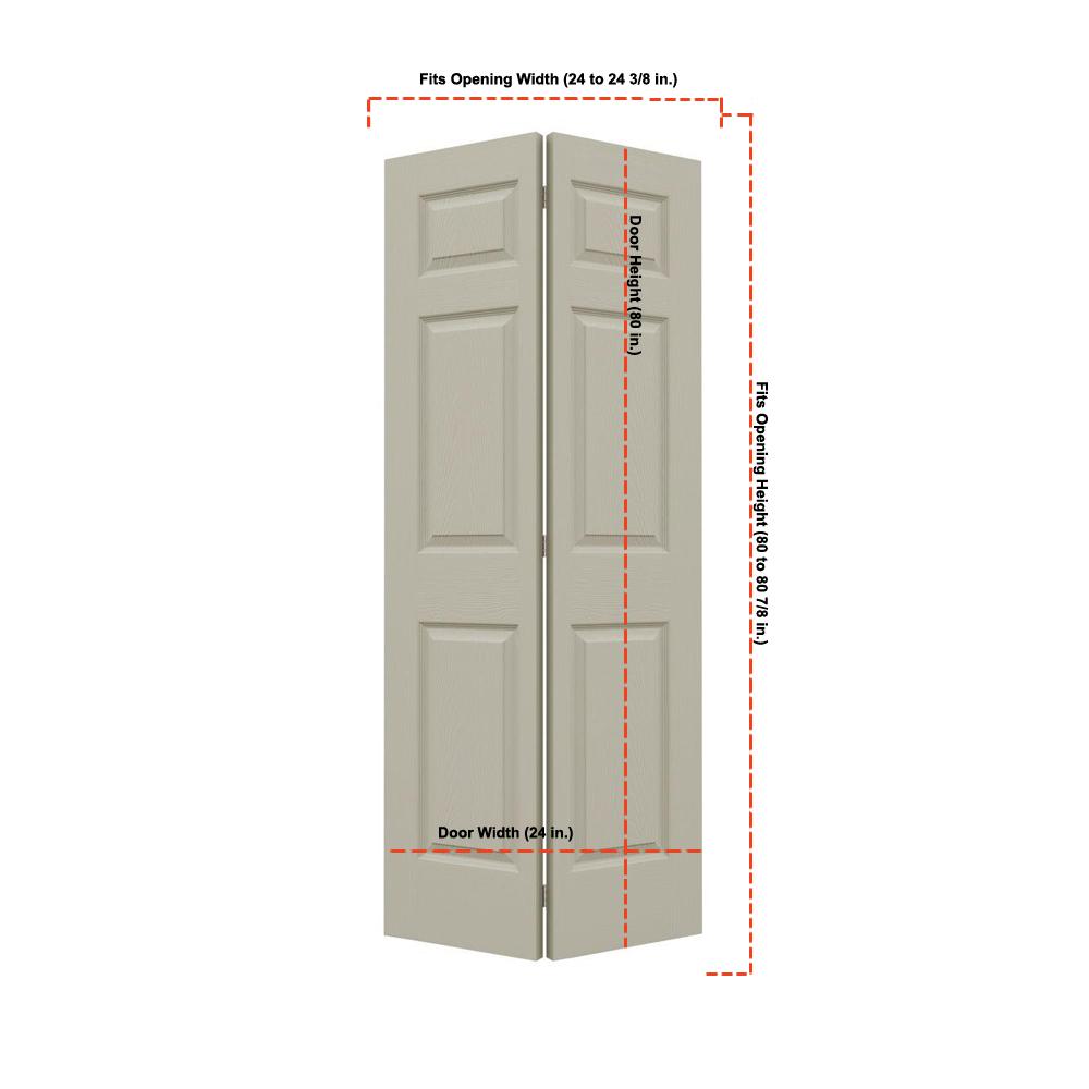 Bifold Doors Interior Closet The Home Depot 24 In X 80 Colonist Desert Sand Painted Textured Molded