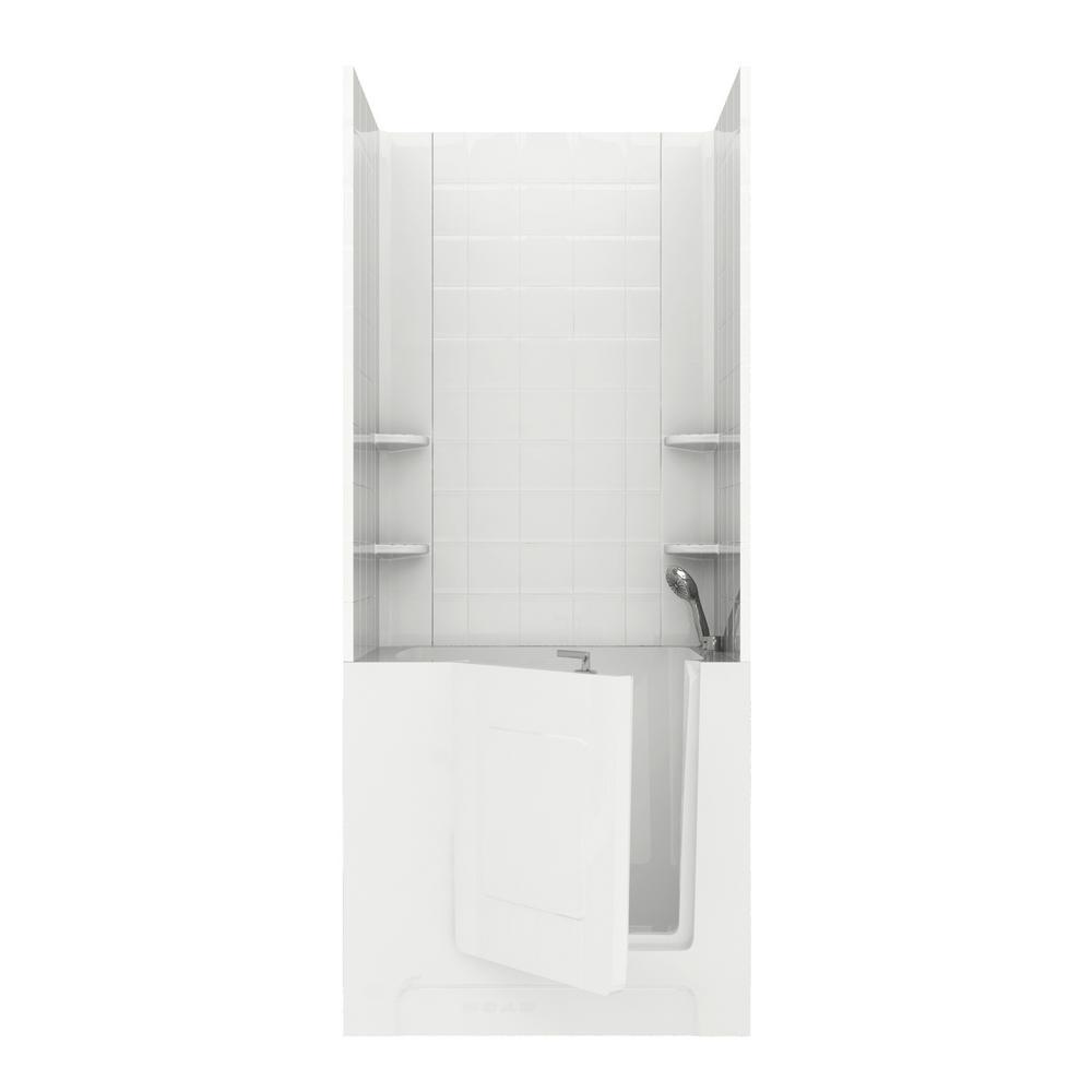 Universal Tubs Rampart 3.3 ft. Walk-in Whirlpool and Air ...