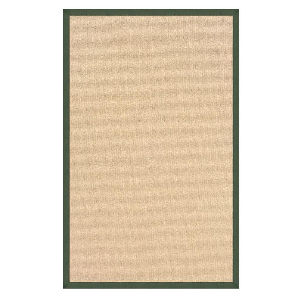 Linon Home Decor Athena Natural and Green 5 ft. x 8 ft. Area RugRUG