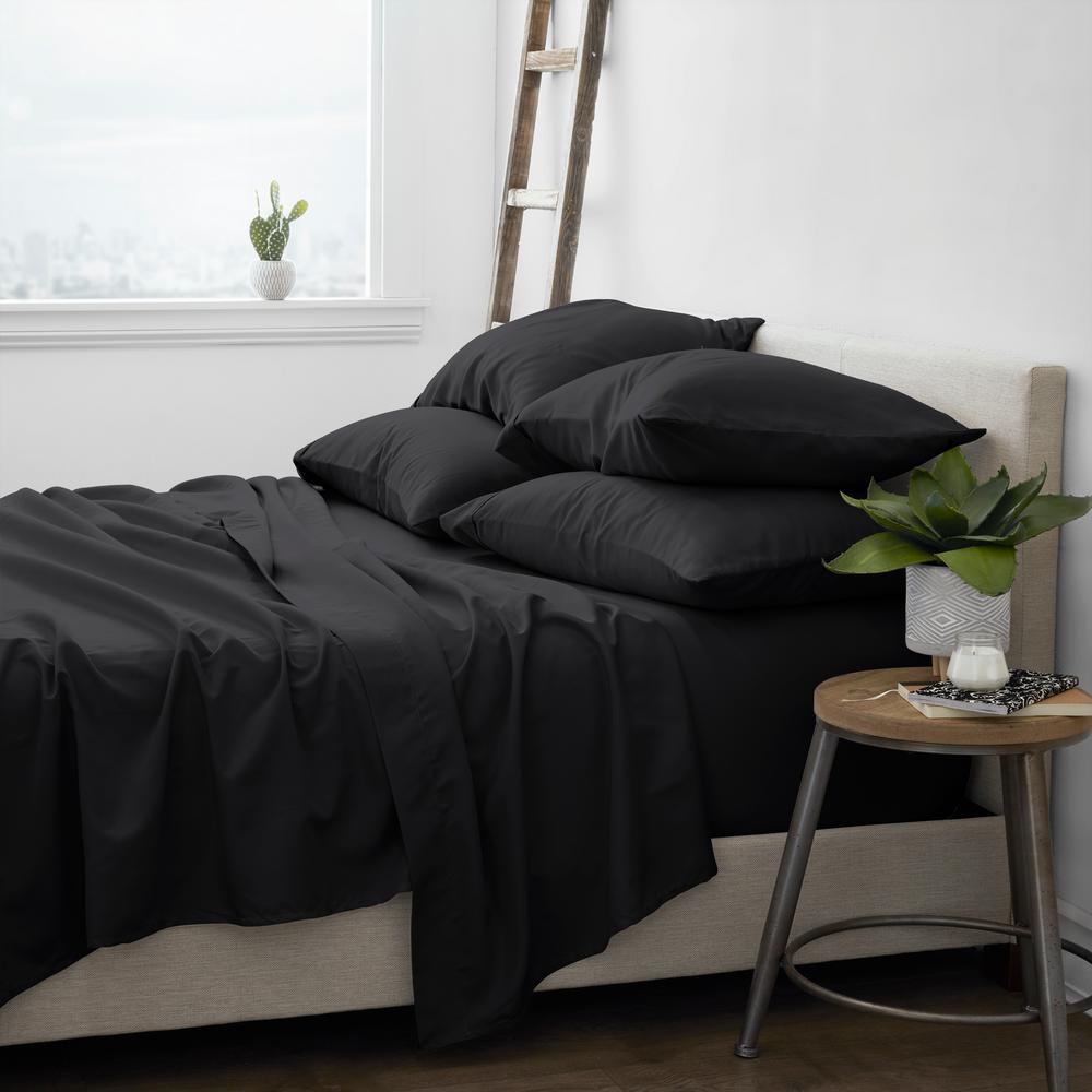 Aqua GEO Brown, Twin Traditional Home Sheet Set Cotton Percale 6 Piece Print Twin Full Queen King Soft