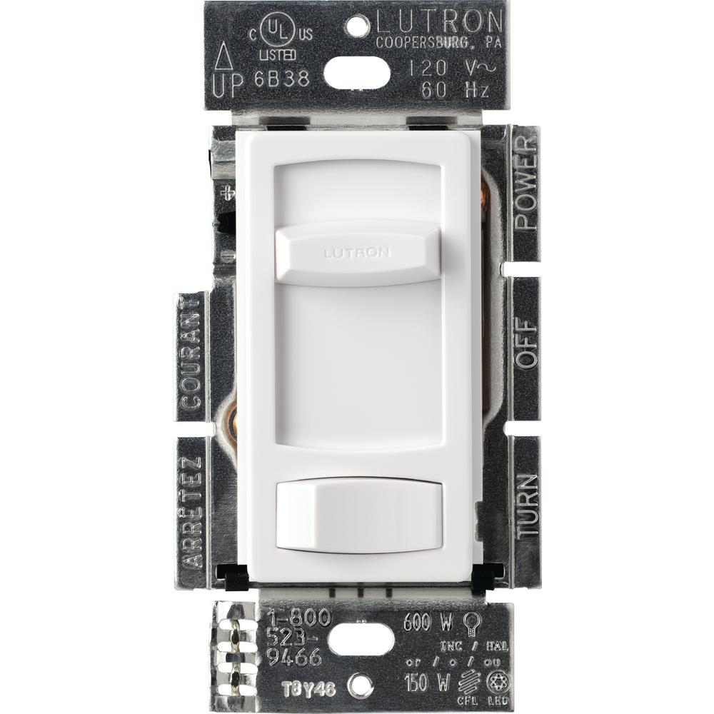 lutron toggler c l dimmer switch for dimmable led, halogen andskylark contour c l dimmer switch for dimmable led, halogen and incandescent bulbs, single