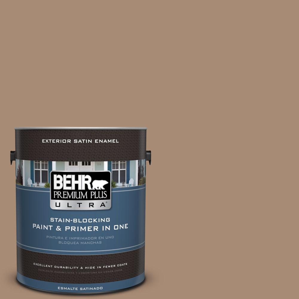 BEHR Premium Plus Ultra 1gal. N2405 Rodeo Tan Satin Enamel Exterior