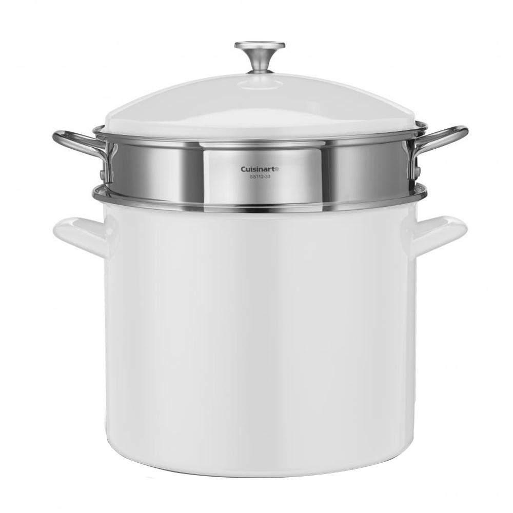 UPC 086279092595 product image for Chef's Classic 20 Qt. White Stockpot with Cover | upcitemdb.com