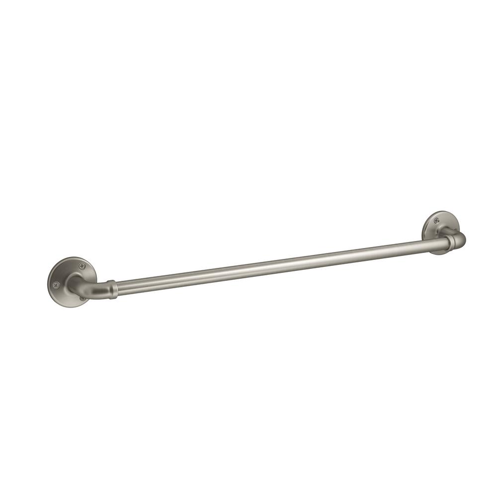 Kohler Bath Accessories The Home Depot Towel Bar In Brushed Nickel