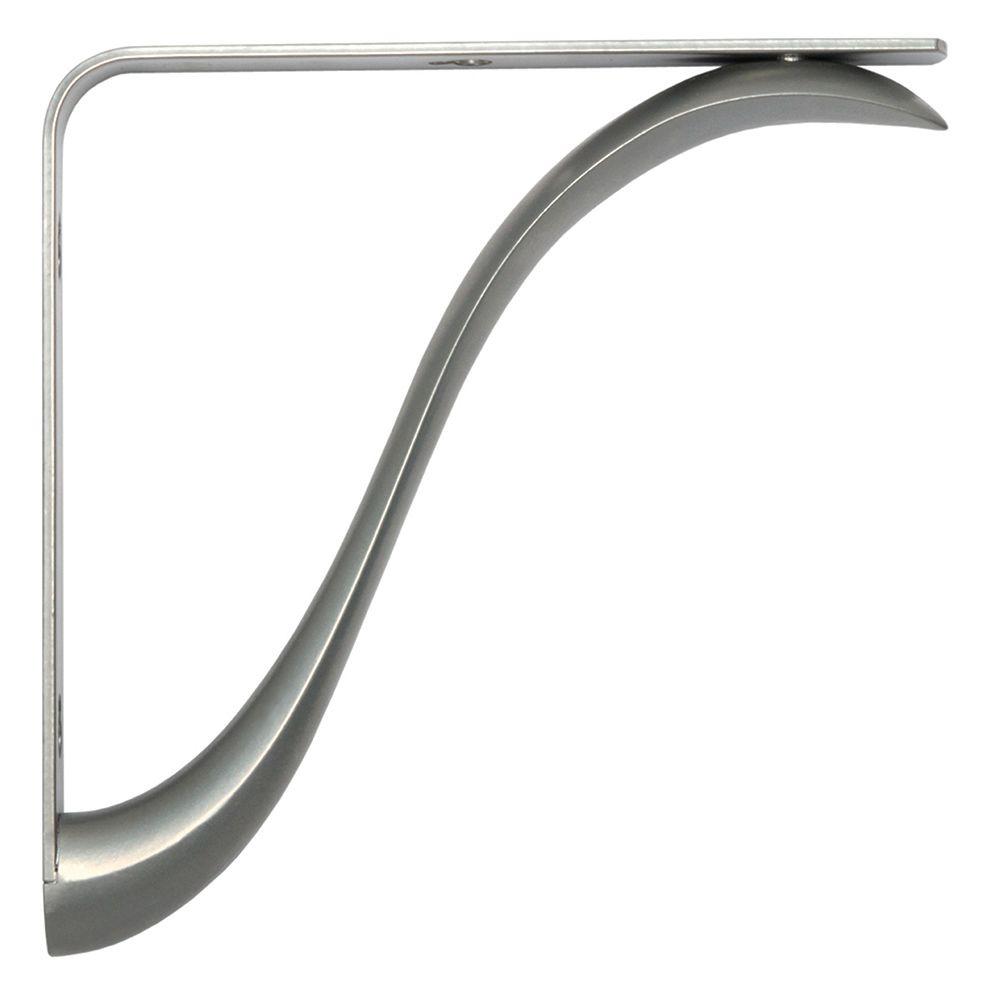 Knape & Vogt Charleston 7.75 in. L x 0.75 in. W Satin Nickel 200 lb