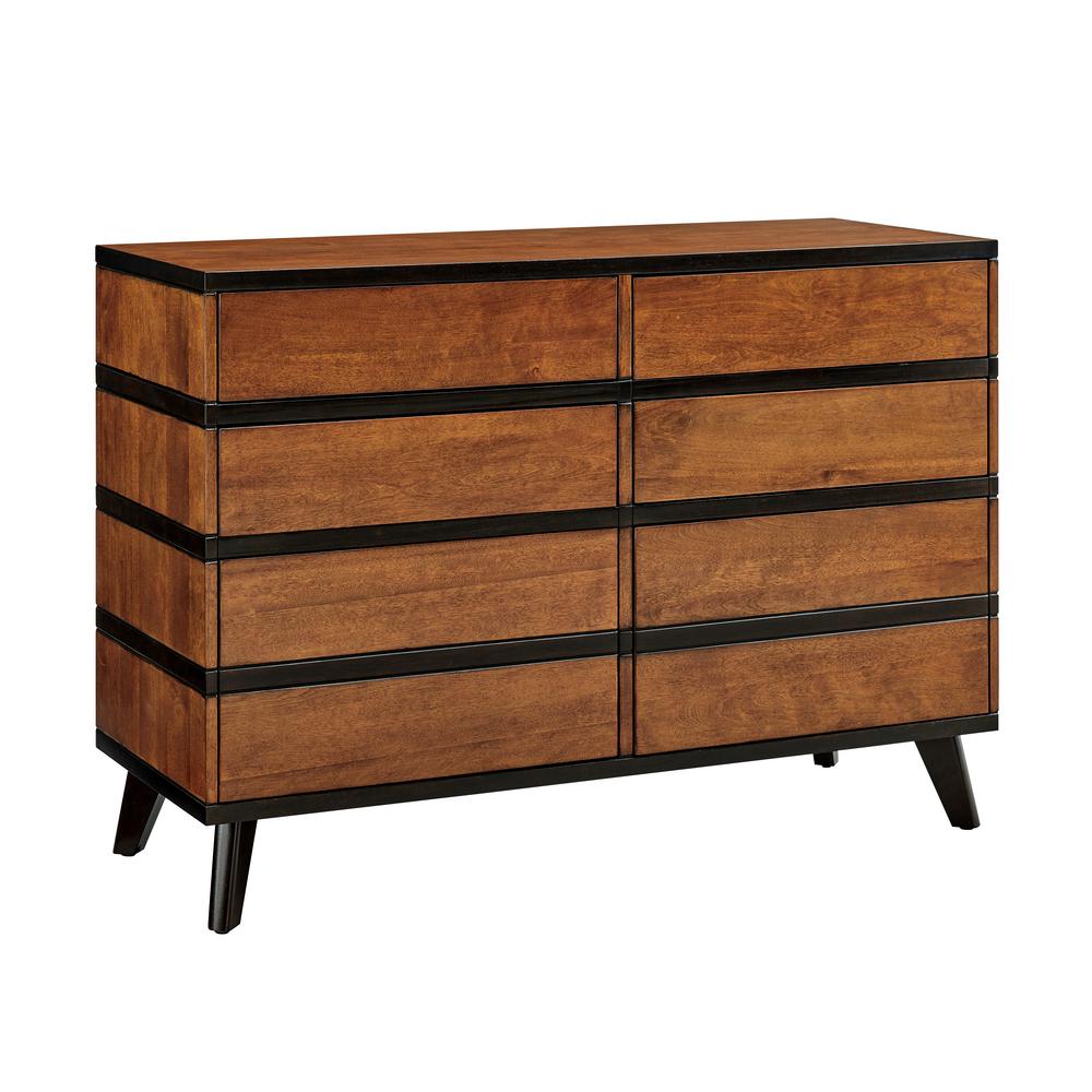 Walnut Dressers Bedroom Furniture The Home Depot