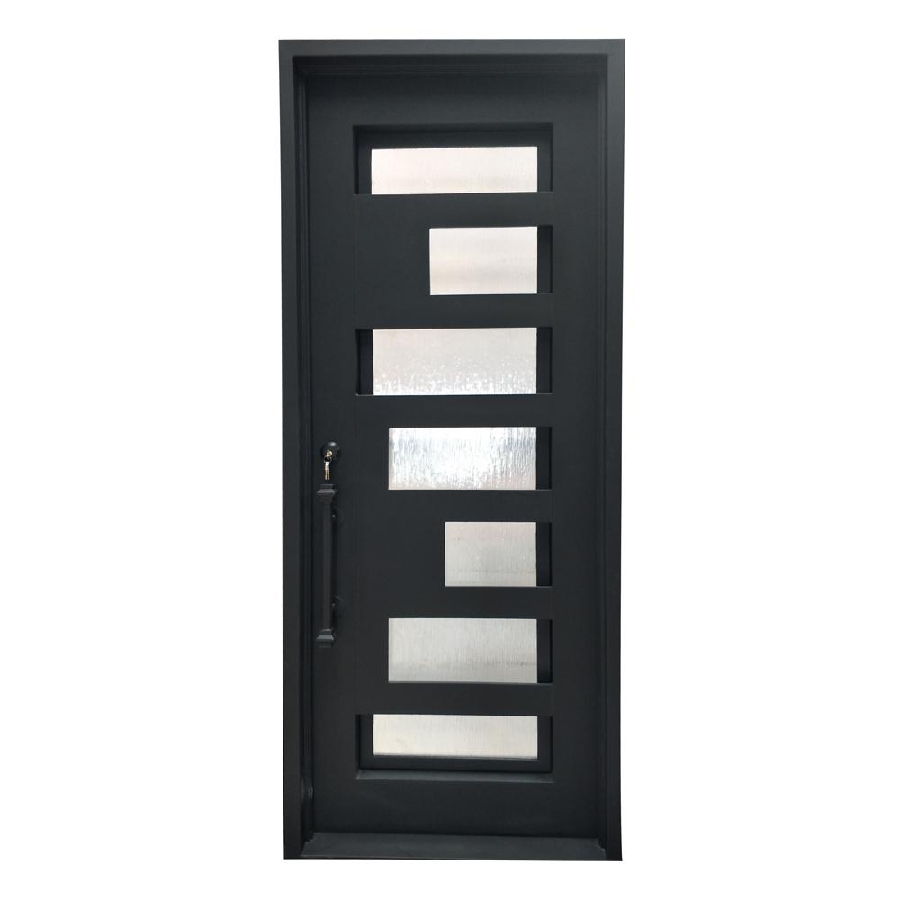 40 X 96 Black Front Doors Exterior Doors The Home Depot