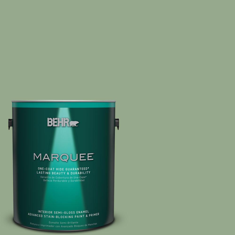 BEHR MARQUEE 1 gal. PPU115 Pesto Green OneCoat Hide