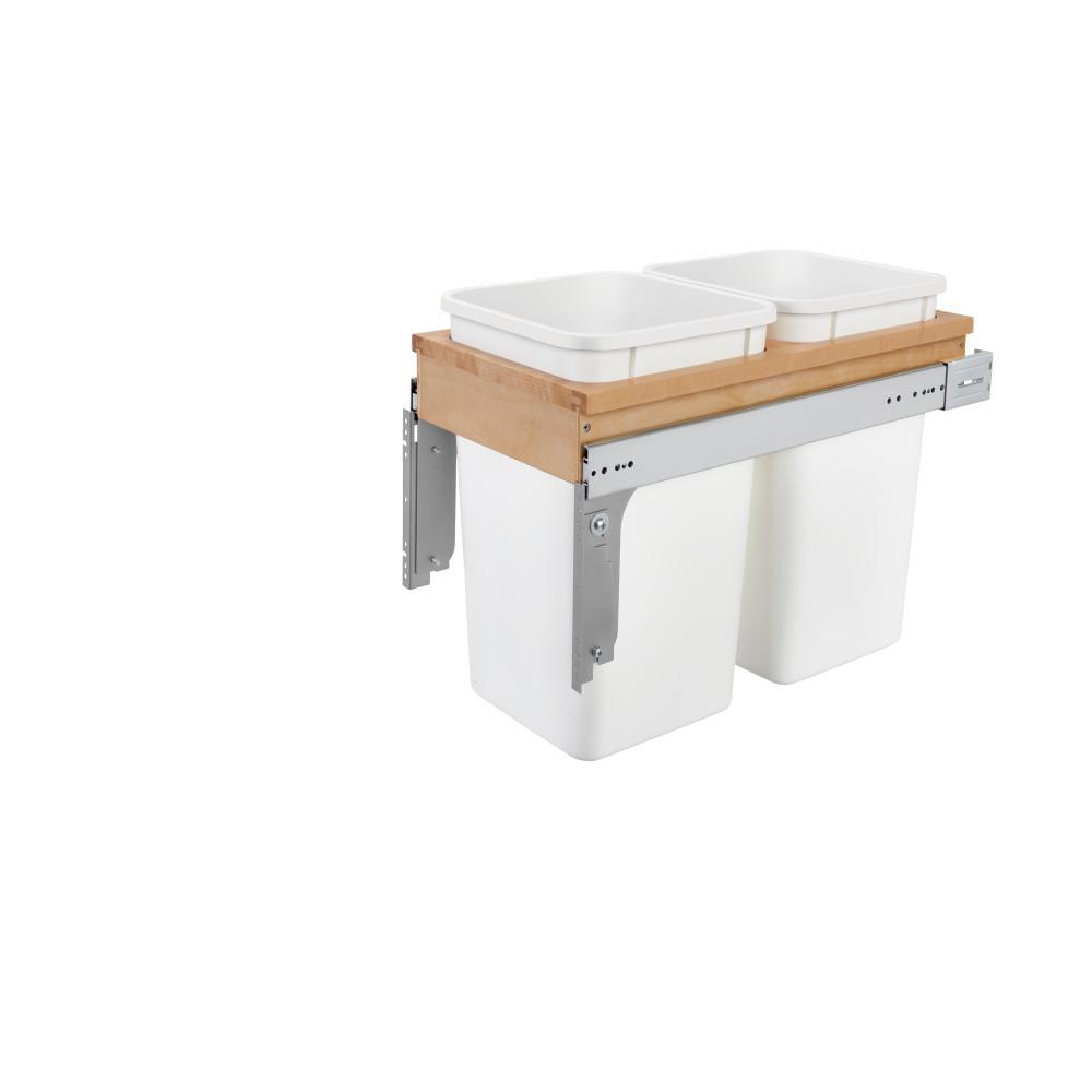 Rev A Shelf 17 75 In H X 12 W 24 5 D Double 27 Qt Pull Rev A Shelf 17 75 In H X 12 W 24 5
