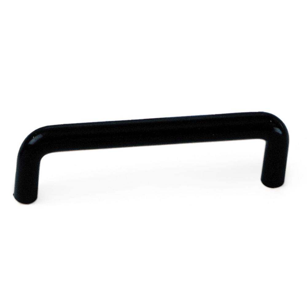 Plastic Black Drawer Pulls Cabinet Hardware The Home Depot