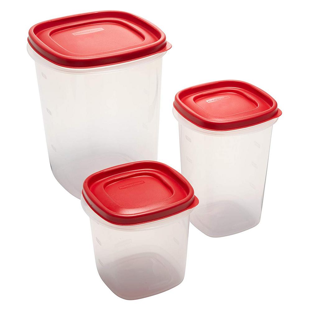 3pc Assorted Size Plastic BPA Free Oval Food Container Storage Box Tub Lunch Set