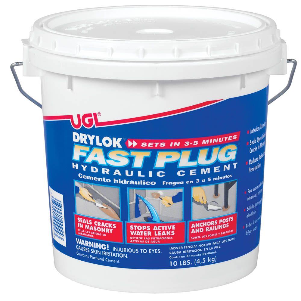 DRYLOK Fast Plug 10 lb. Hydraulic Cement-00924 - The Home Depot