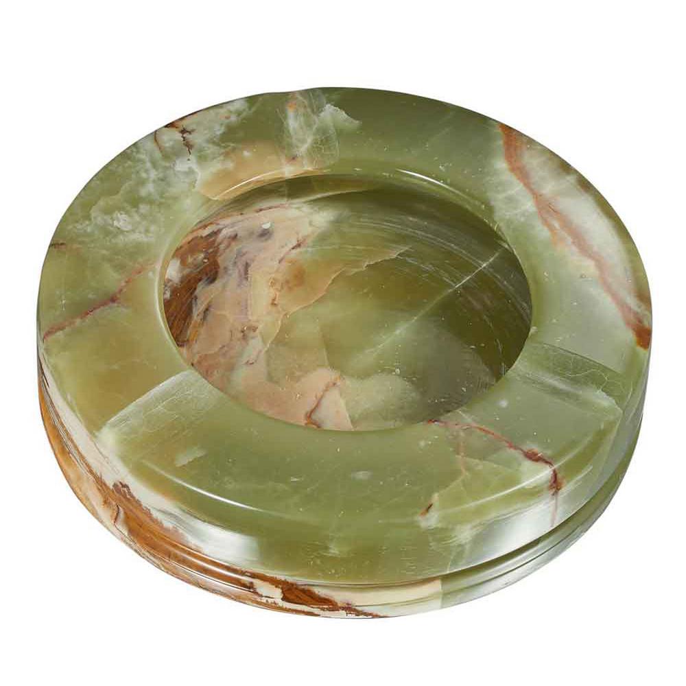 Visol Disk Multicolored Onyx Stone Cigar Ashtray with 3Cigar RestsVASH817 The Home Depot