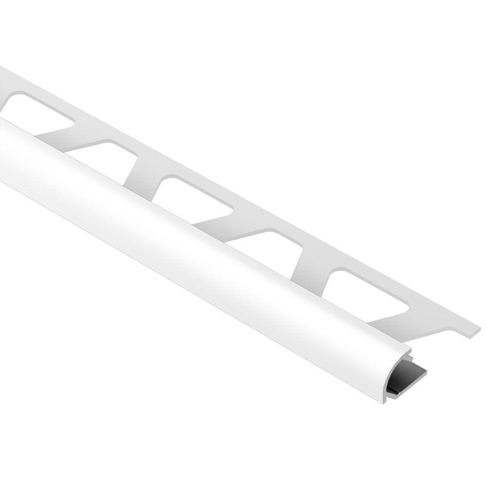 Schluter Rondec Bright White Color Coated Aluminum 5 16 In X 8 Ft Schluter Rondec Bright White Color Coated Aluminum 5 16 In X 8 Ft
