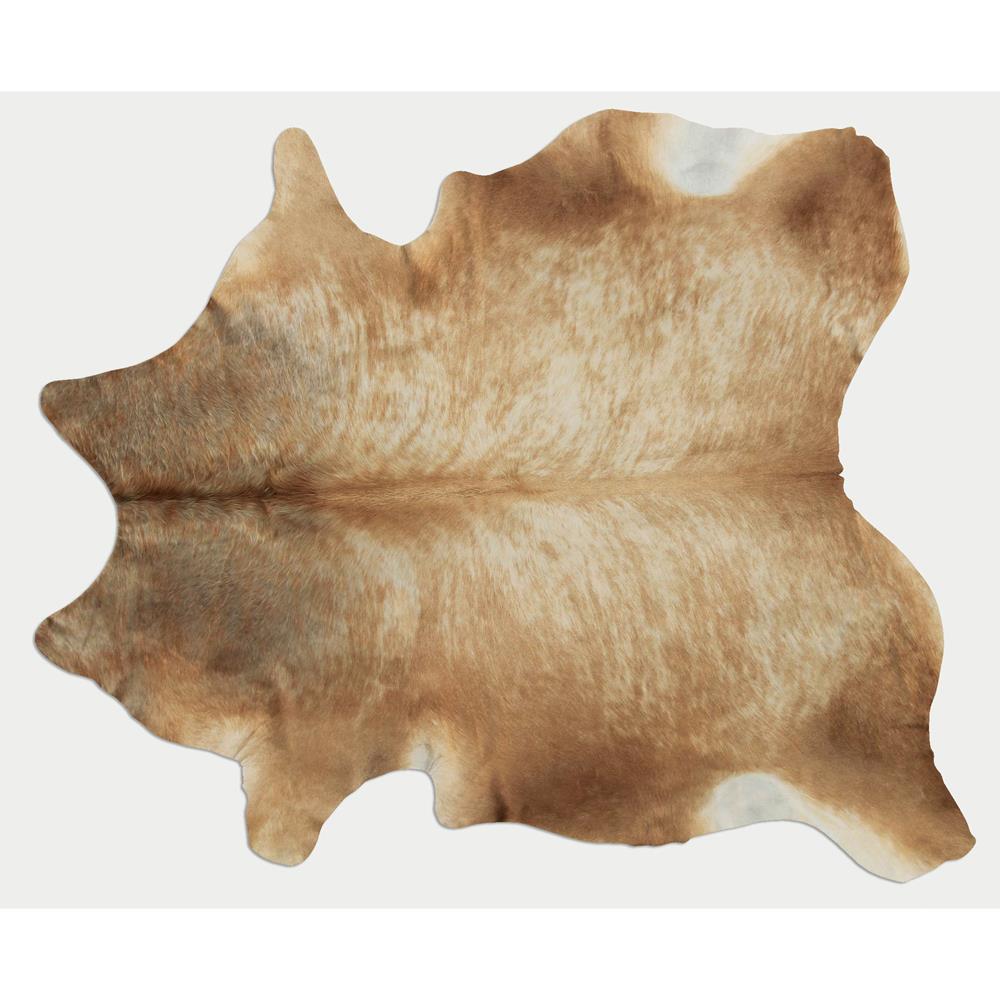 Rugs America Cowhide Gueston Tan 6 ft. 0 in. x 8 ft. 0 in. Rectangular