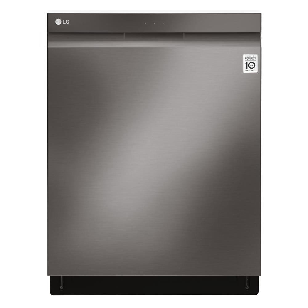 LG Electronics Top Control Tall Tub Smart Dishwasher w/ 3rd Rack, WiFi Enabled in Black Stainless Steel w/ Stainless Steel Tub, 44 dBA