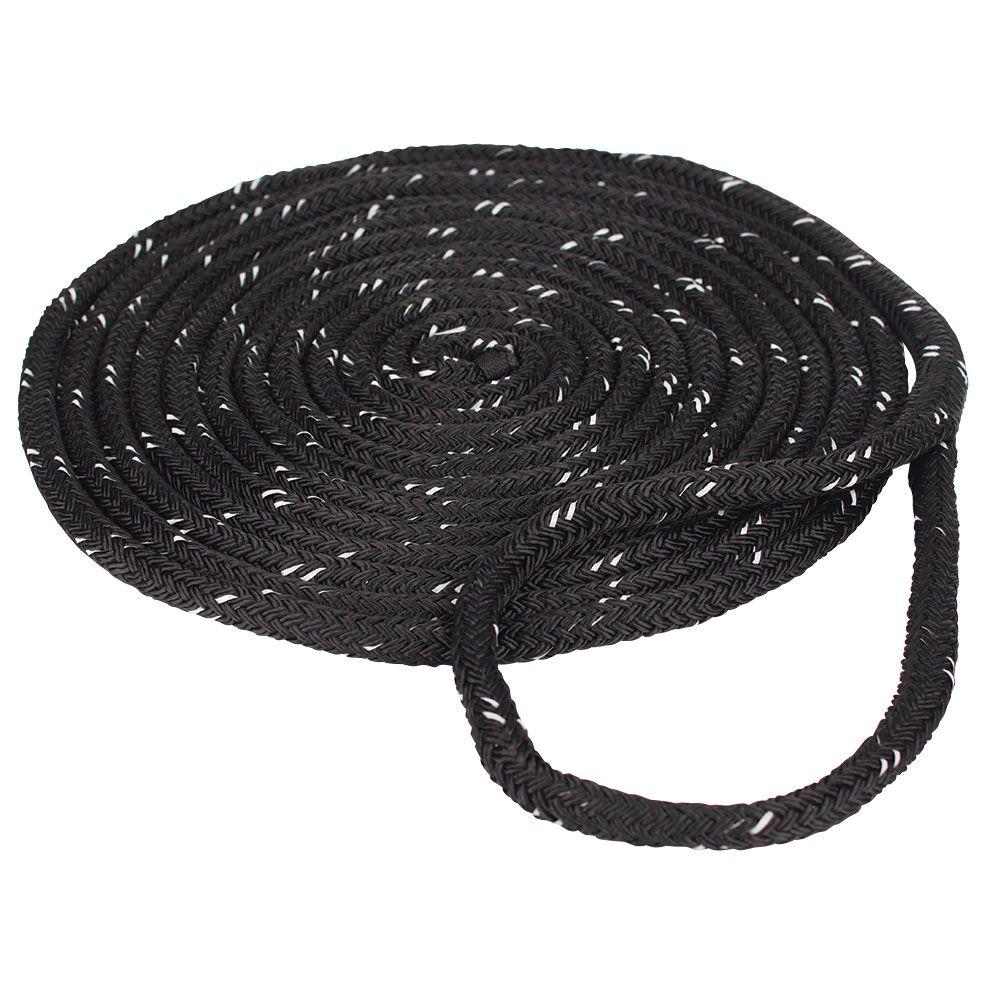 Everbilt 3/8 in. x 15 ft. Reflective Dock Line Double Braid Nylon Rope ...