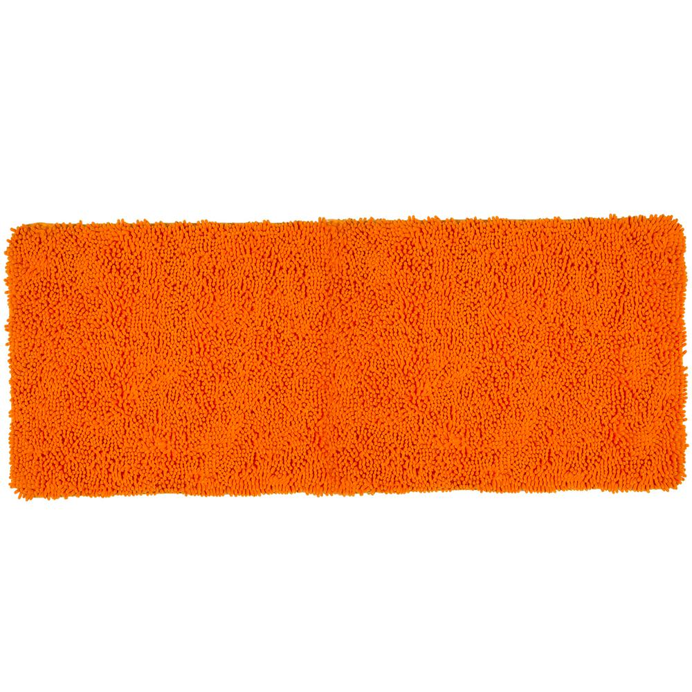 Lavish Home Shag Orange 24 In X 60 In Memory Foam Bath Mat 67 19