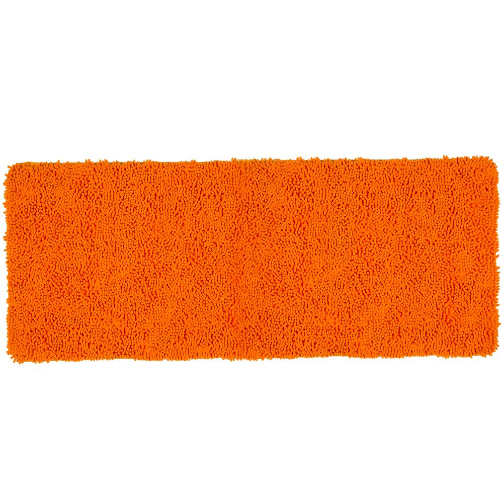Lavish Home Shag Orange 24 in. x 60 in. Memory Foam Bath Mat6719O