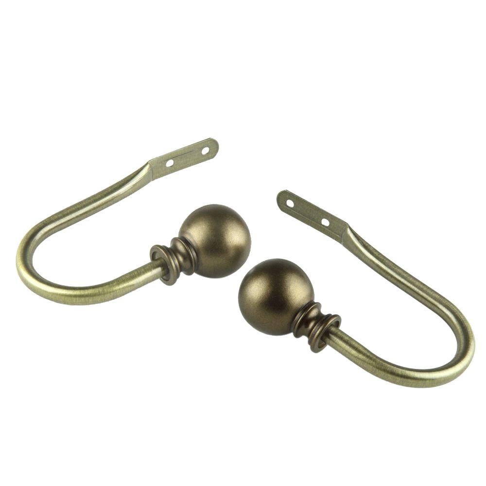 Gold Curtain Holdbacks Tie Backs Curtain Hardware The Home