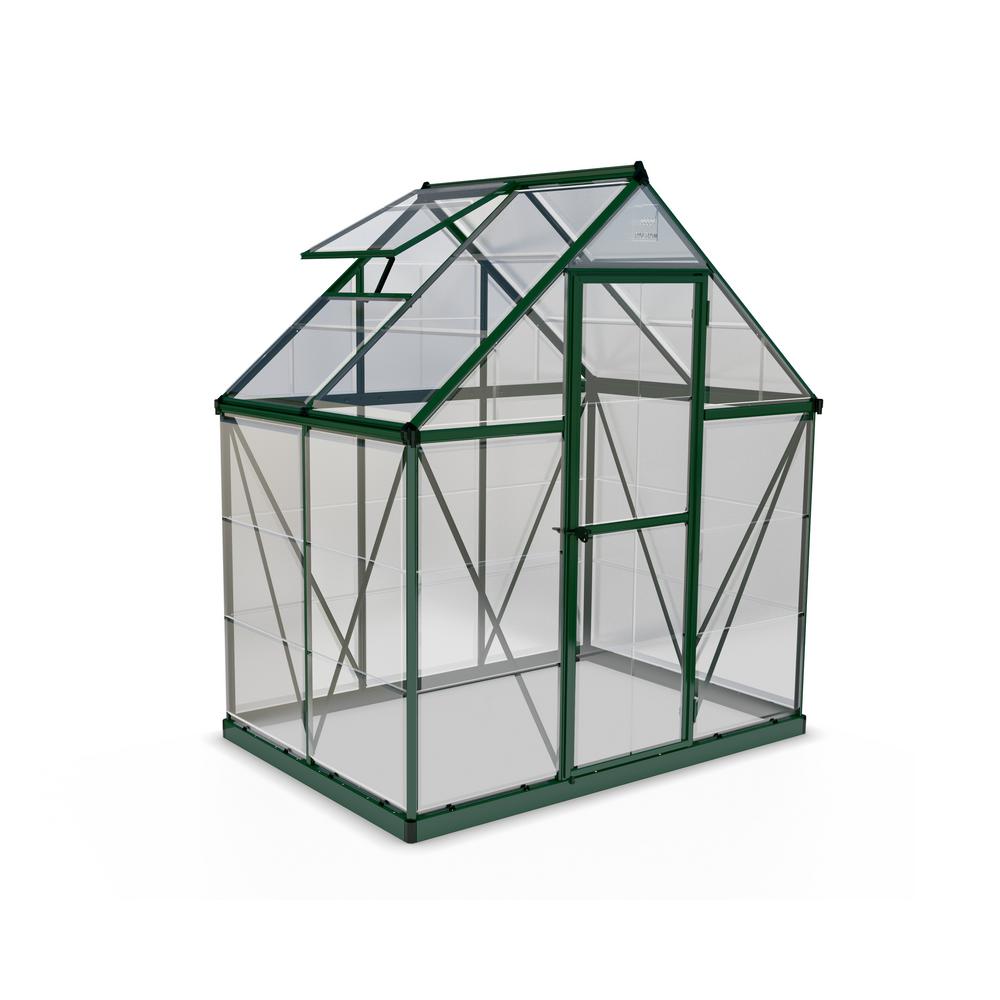 Palram Harmony 6 ft. x 4 ft. Polycarbonate Greenhouse in Green701635