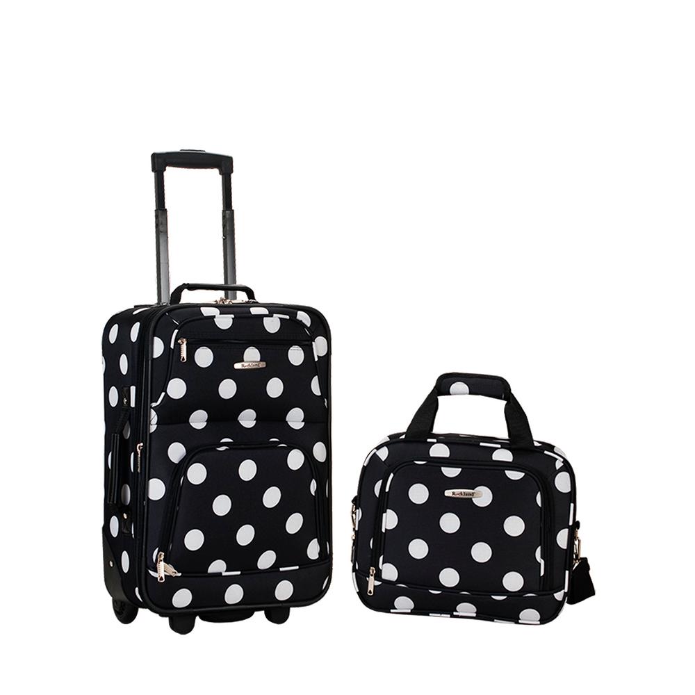 polka dot carry on luggage