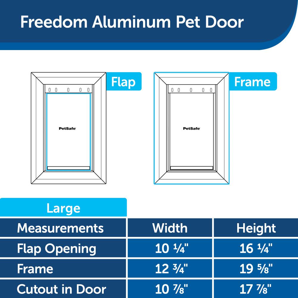 petsafe freedom aluminum pet door large