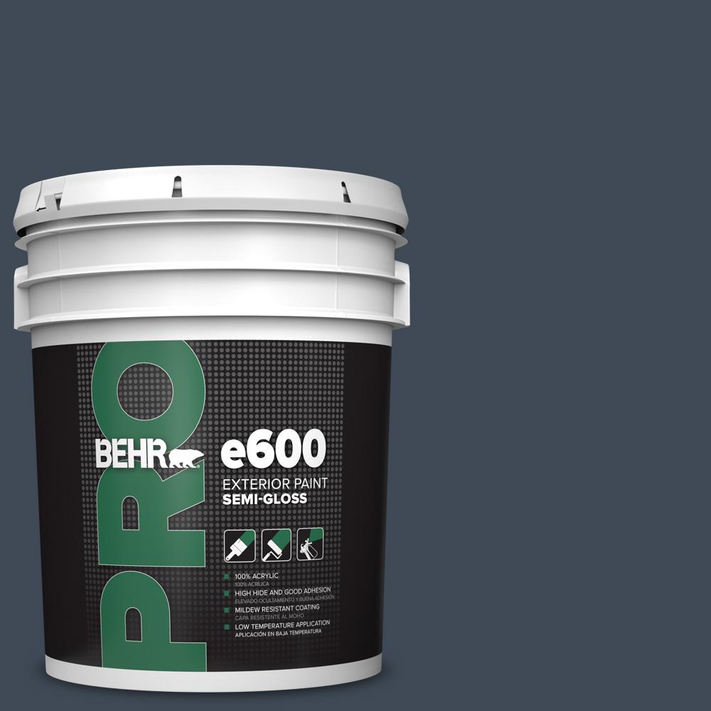 BEHR PRO 5 gal. PPU1420 Starless Night SemiGloss