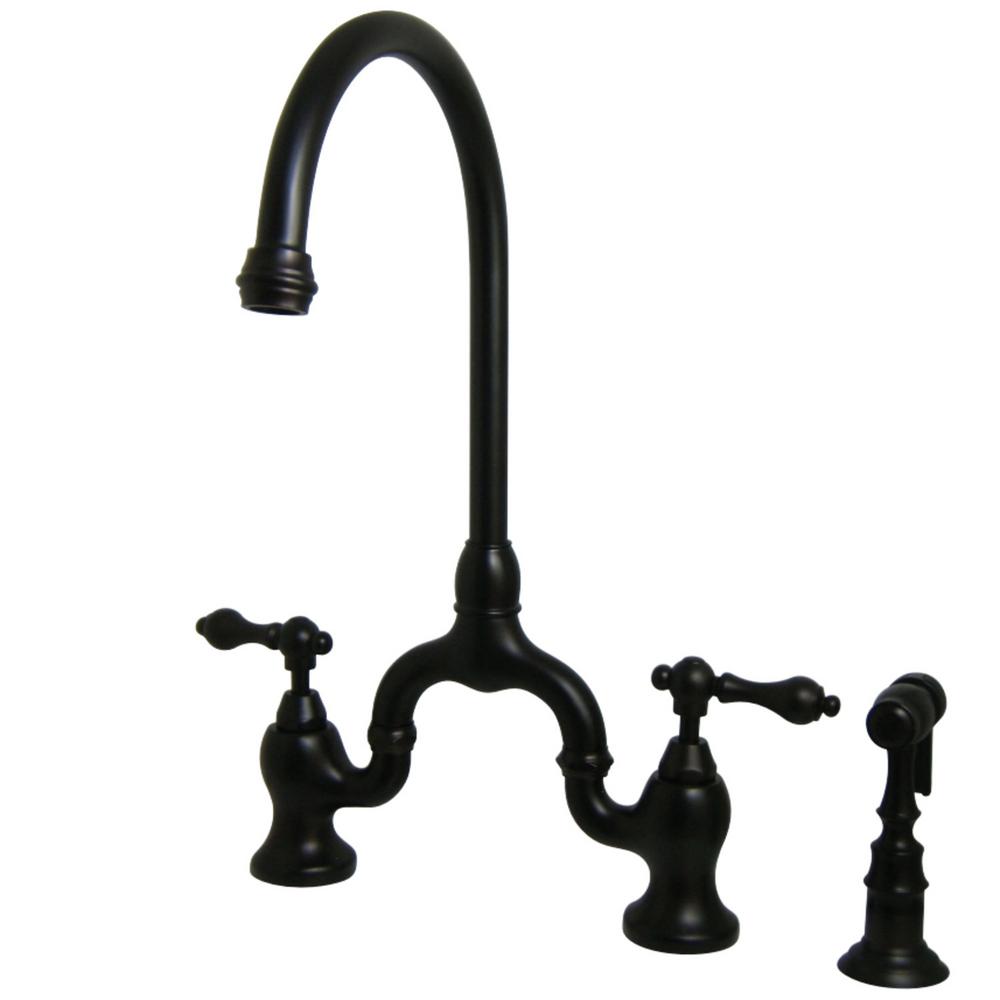 No Additional Features Bridge Faucets Kitchen Faucets The