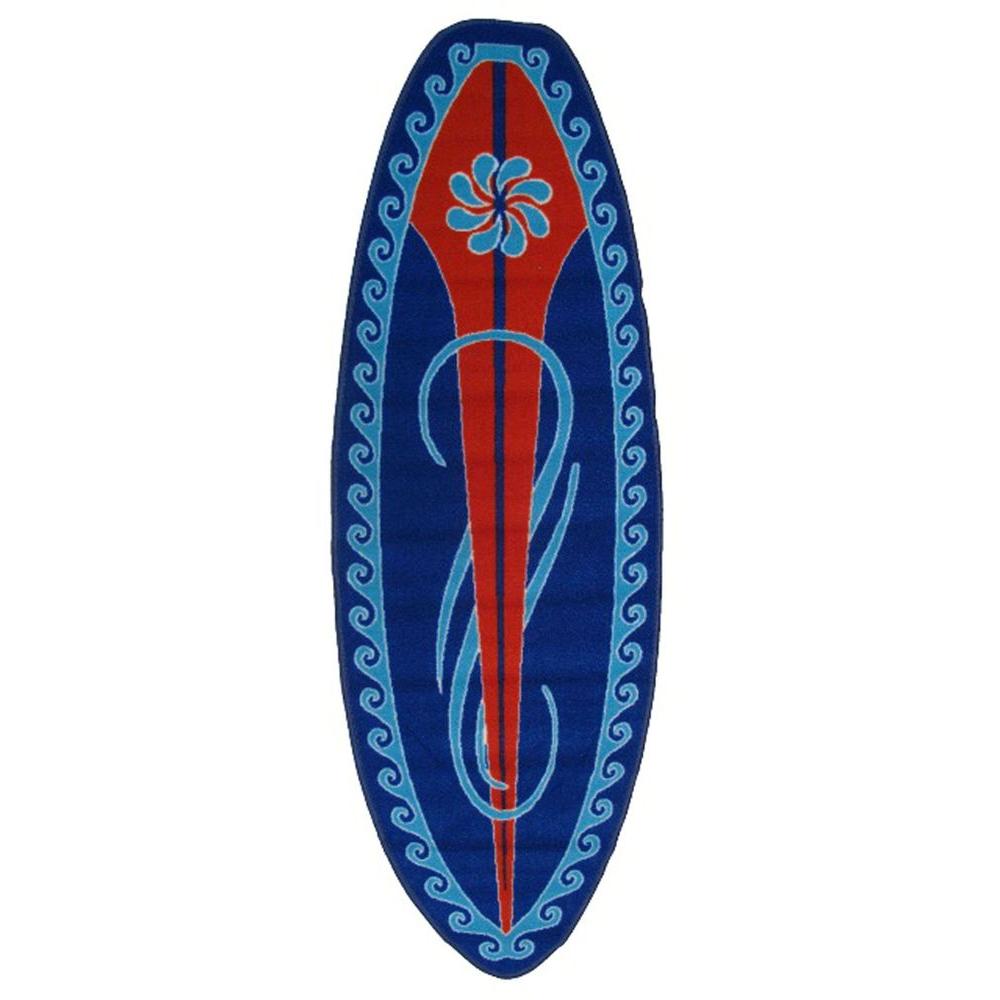 La Rug Surf Time Huntington Multi Colored 2 Ft X 5 Area Huntington Surf Multi Colored 2 Ft