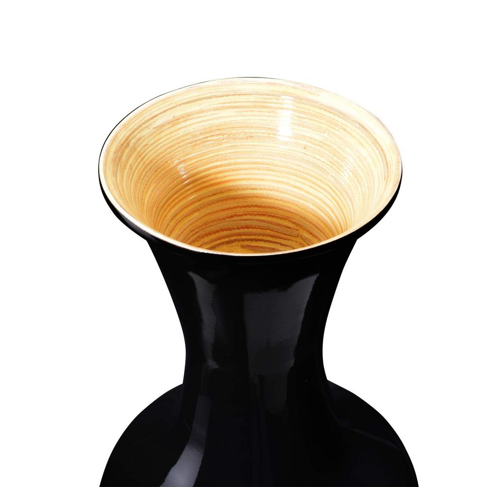 Villacera 28 In Decorative Handcrafted Classic Bamboo Urn Floor