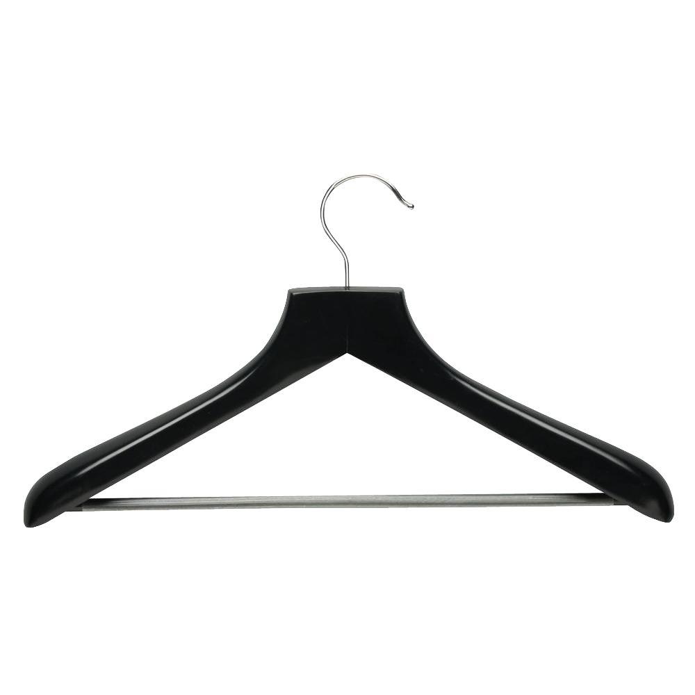 Honey-Can-Do Ebony Curved Wood Suit Hangers (2-Pack)-HNGZ01524 - The ...
