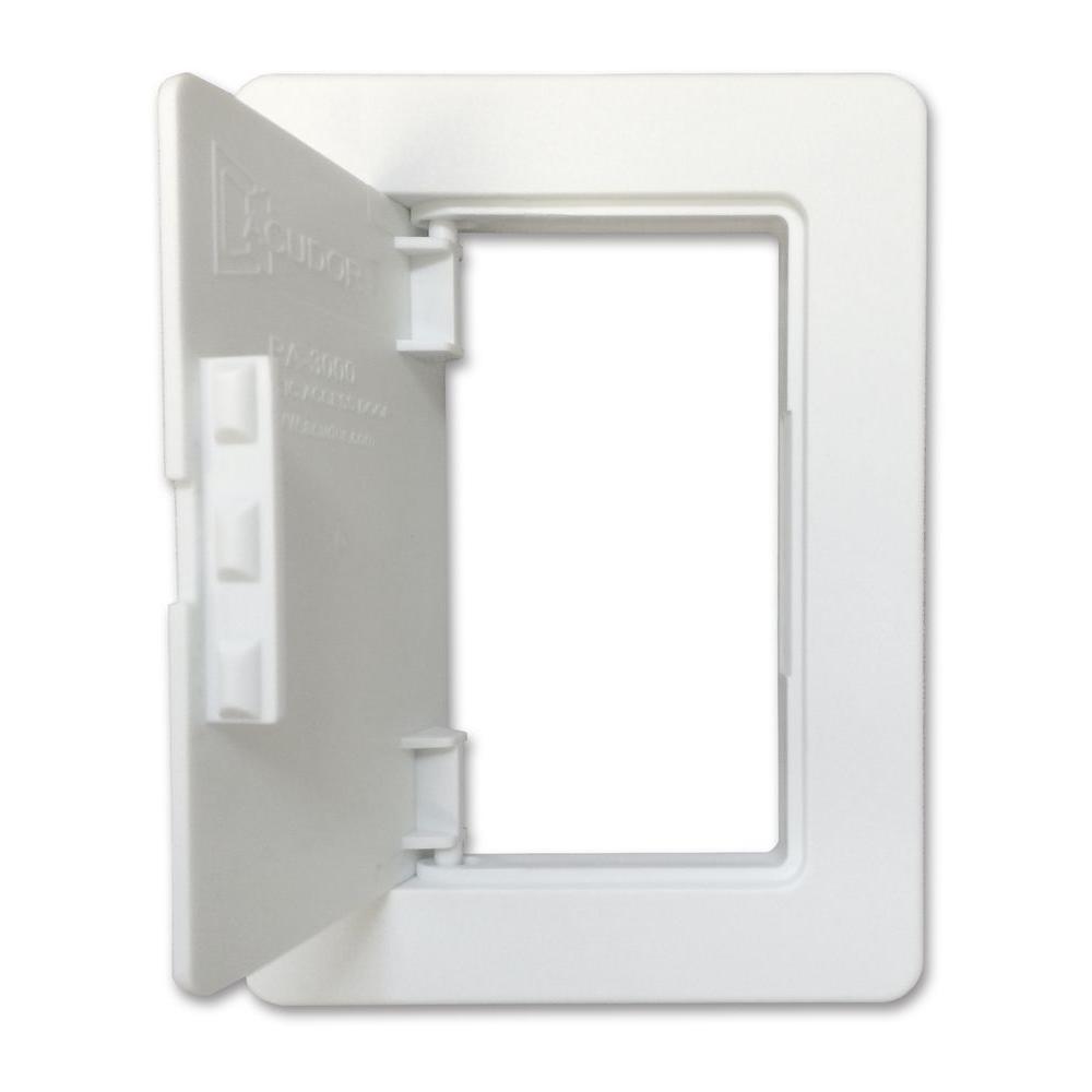 Acudor Products 6 In X 9 In Plastic White Wall Or Ceiling Access