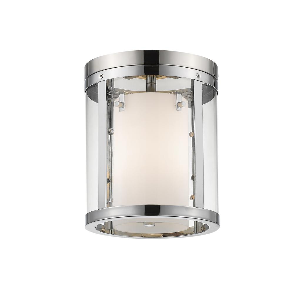 Access Lighting Cobalt 1 Light Brushed Steel Flush Mount Access Lighting Cobalt 1 Light Brushed Steel Flush Mount