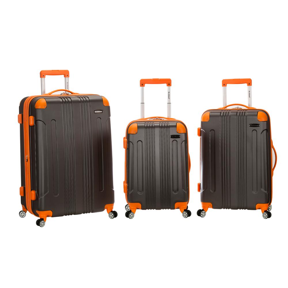 Rockland Sonic 3-Piece Hardside Spinner Luggage Set, Charcoal, Grey was $480.0 now $144.0 (70.0% off)