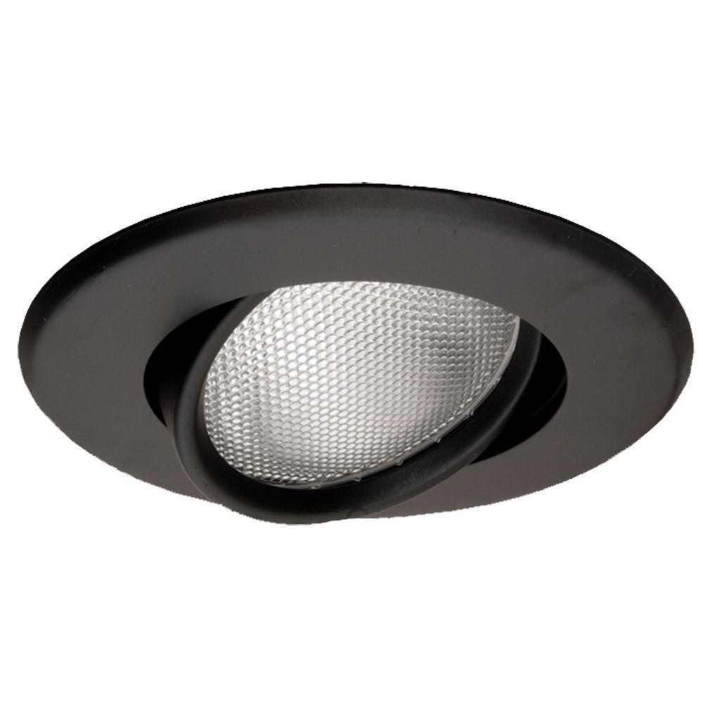 NICOR 5 in. Black Recessed Gimbal Ring Trim15558BK The Home Depot