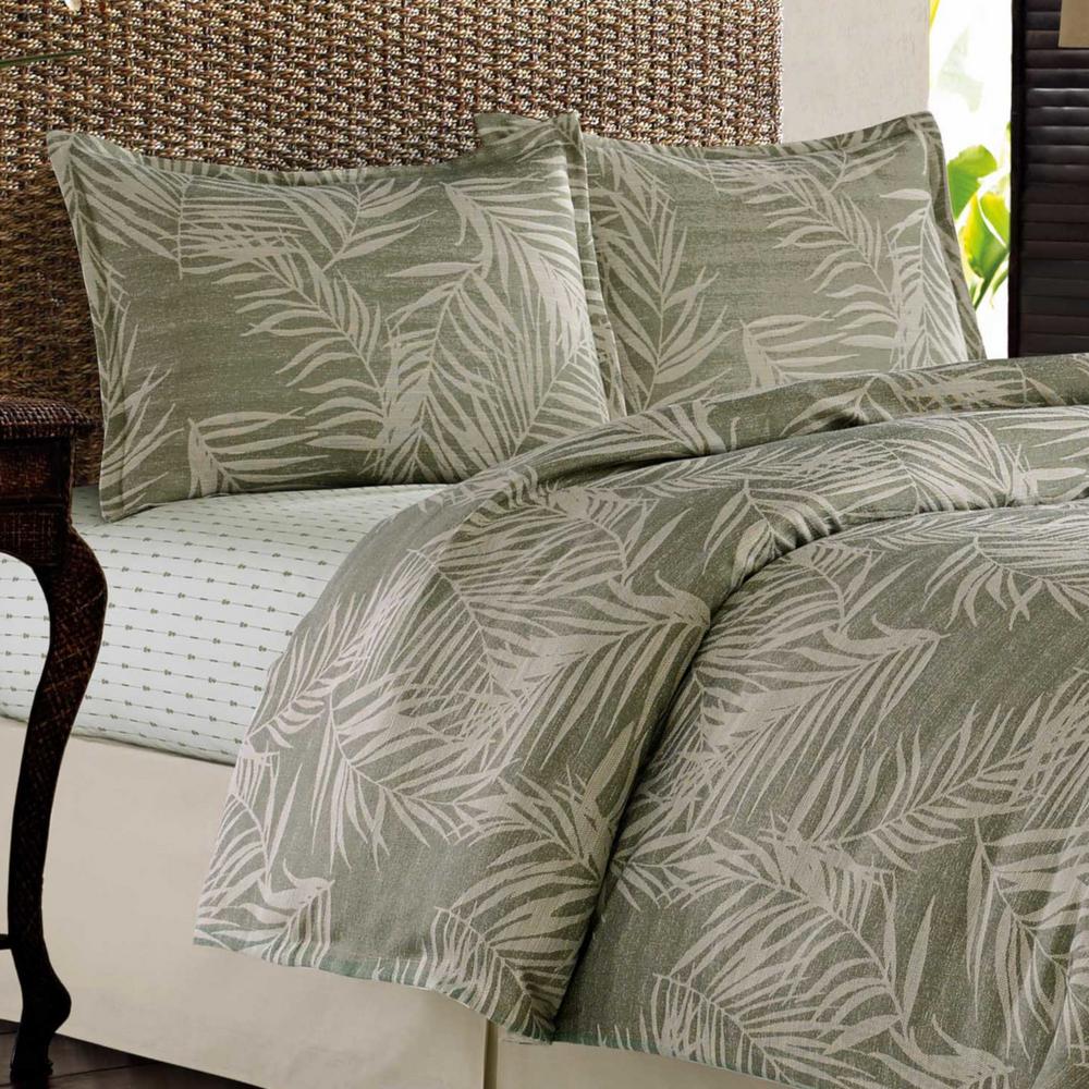 Tommy Bahama Palms Away Full//Queen 4-Piece Comforter Set in Sage