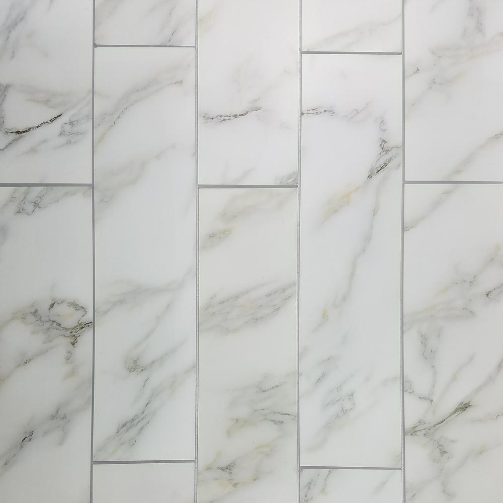 Abolos 4 In X 16 Nature Calacatta Gold Glass L And Stick Nature Calacatta Gold Glass L And Stick Decorative