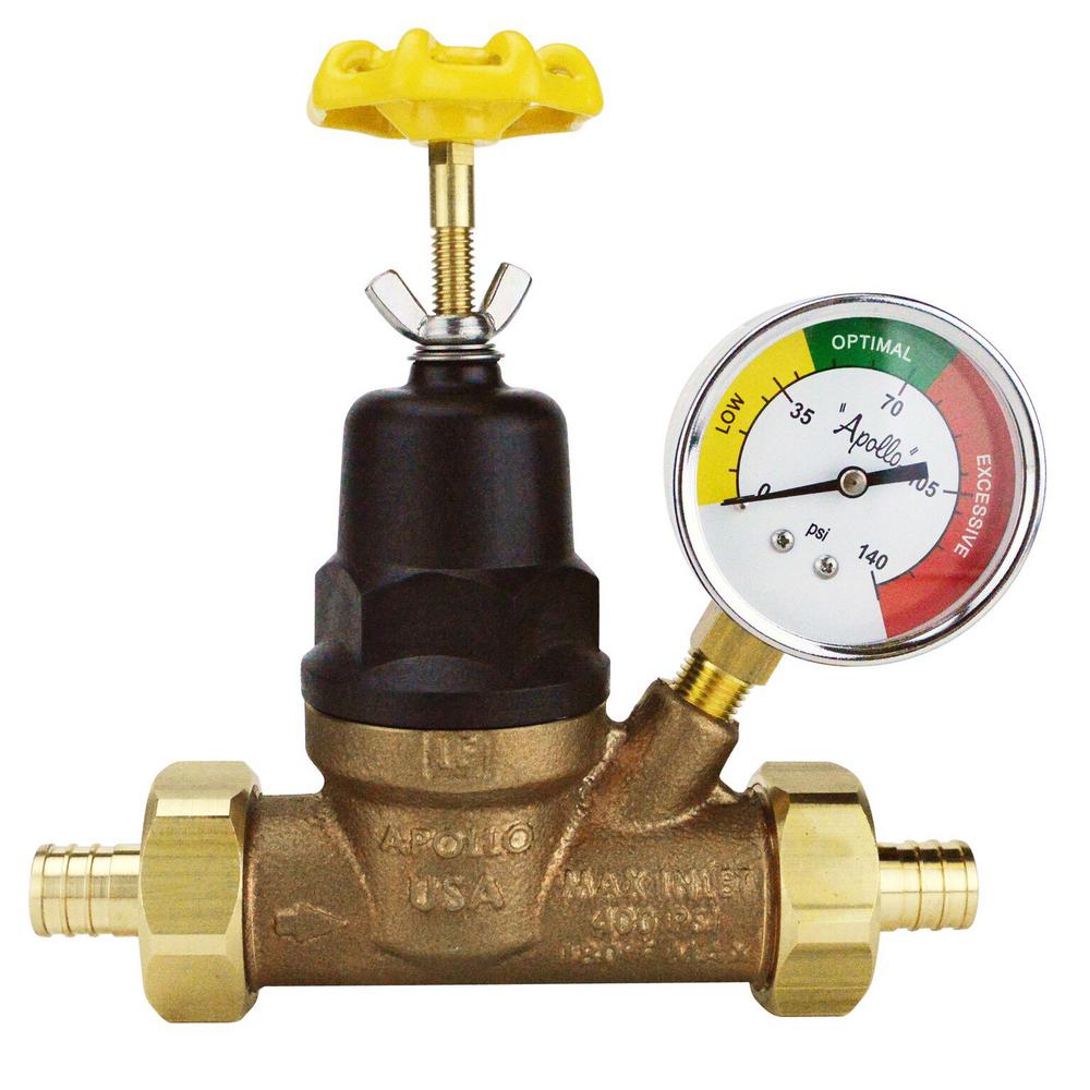 Apollo 3/4 in. Bronze Double Union PEXA Expansion Barb Water Pressure