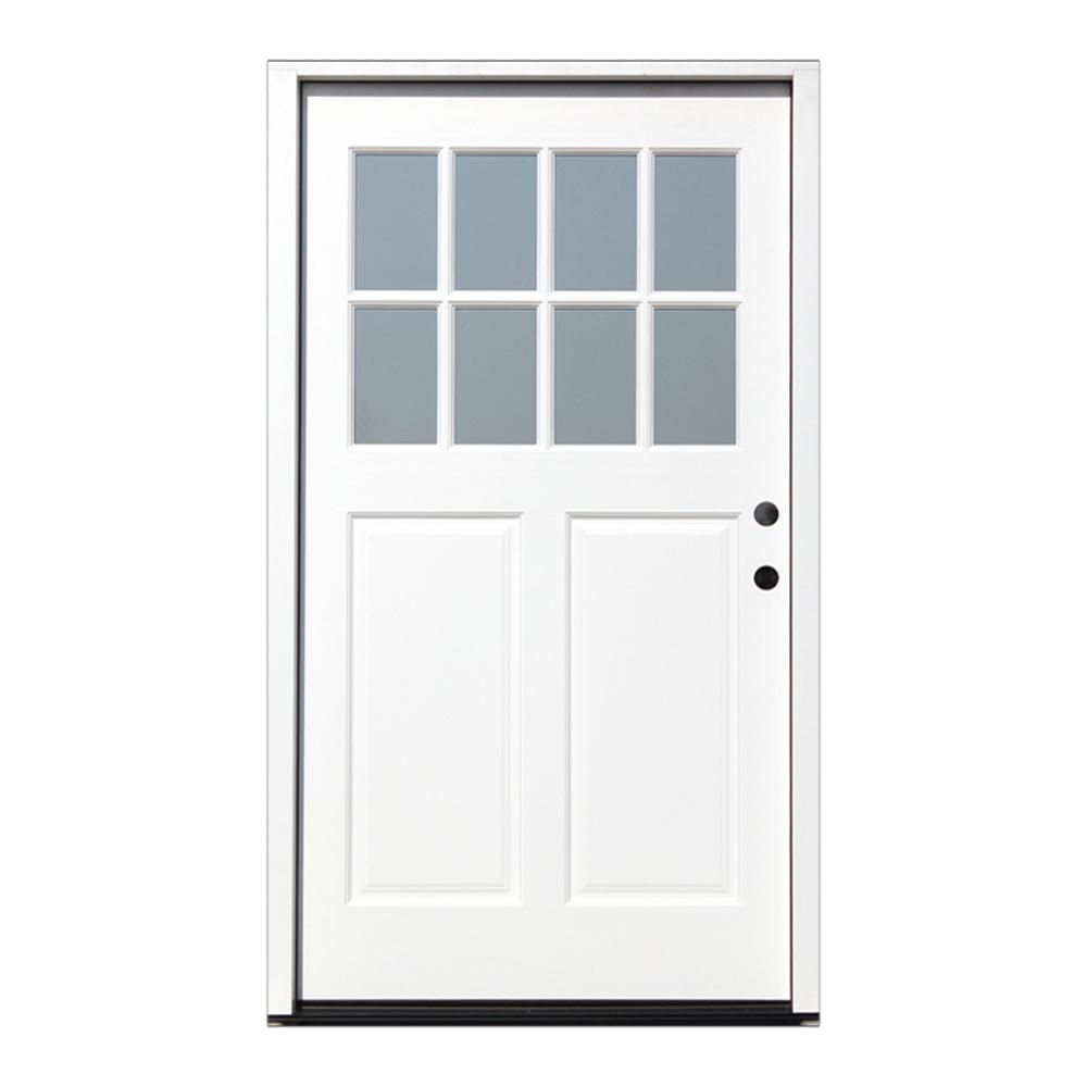 Main Door 36 In X 80 In Craftsman Collection 6 Lite Prefinished