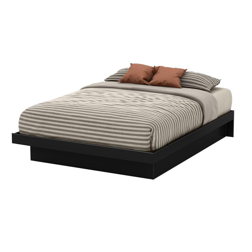 South S Basic Queen Size Platform Bed In Pure Black 10166 The South S Basic Queen Size Platform Bed In Pure Black