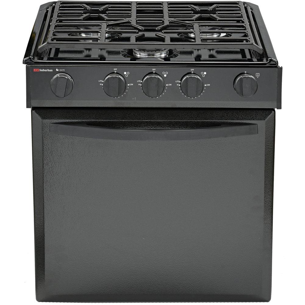 Suburban Range Black/Black 3Burner Piezo3615A The Home Depot