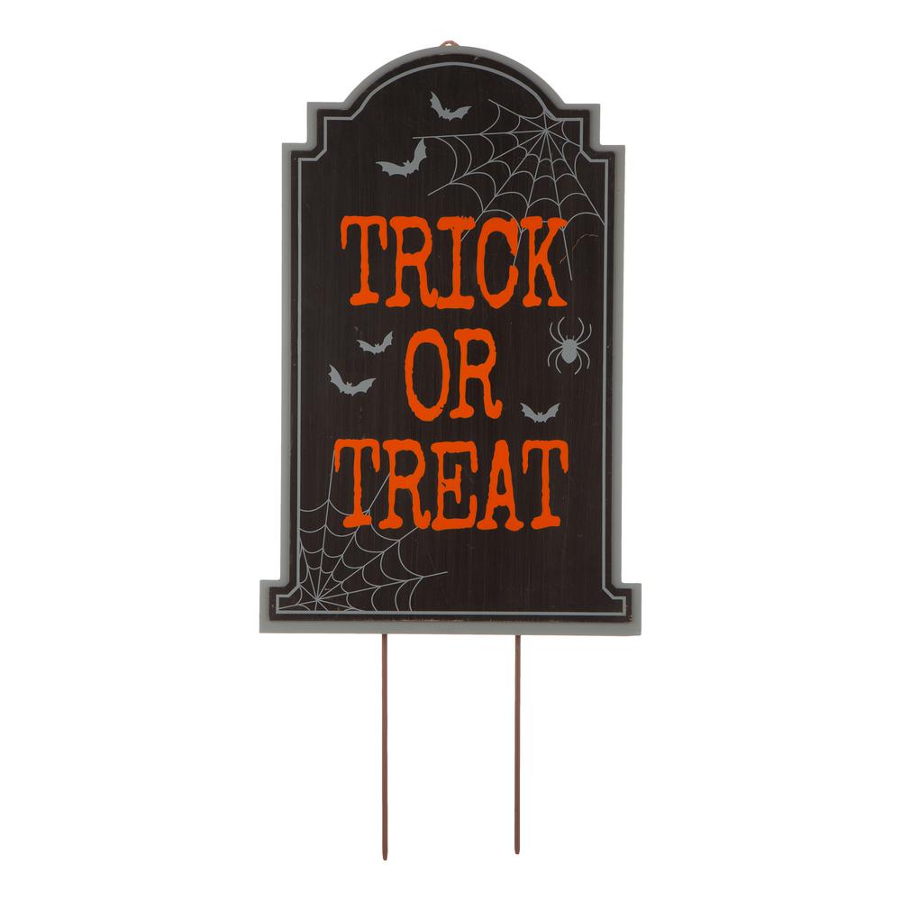 Glitzhome 29 In H Wooden Tombstone Yard Stake Or Standing Decor Hanging Kd 3 Function 2006300005 The Home Depot H Wooden Tombstone Yard Stake